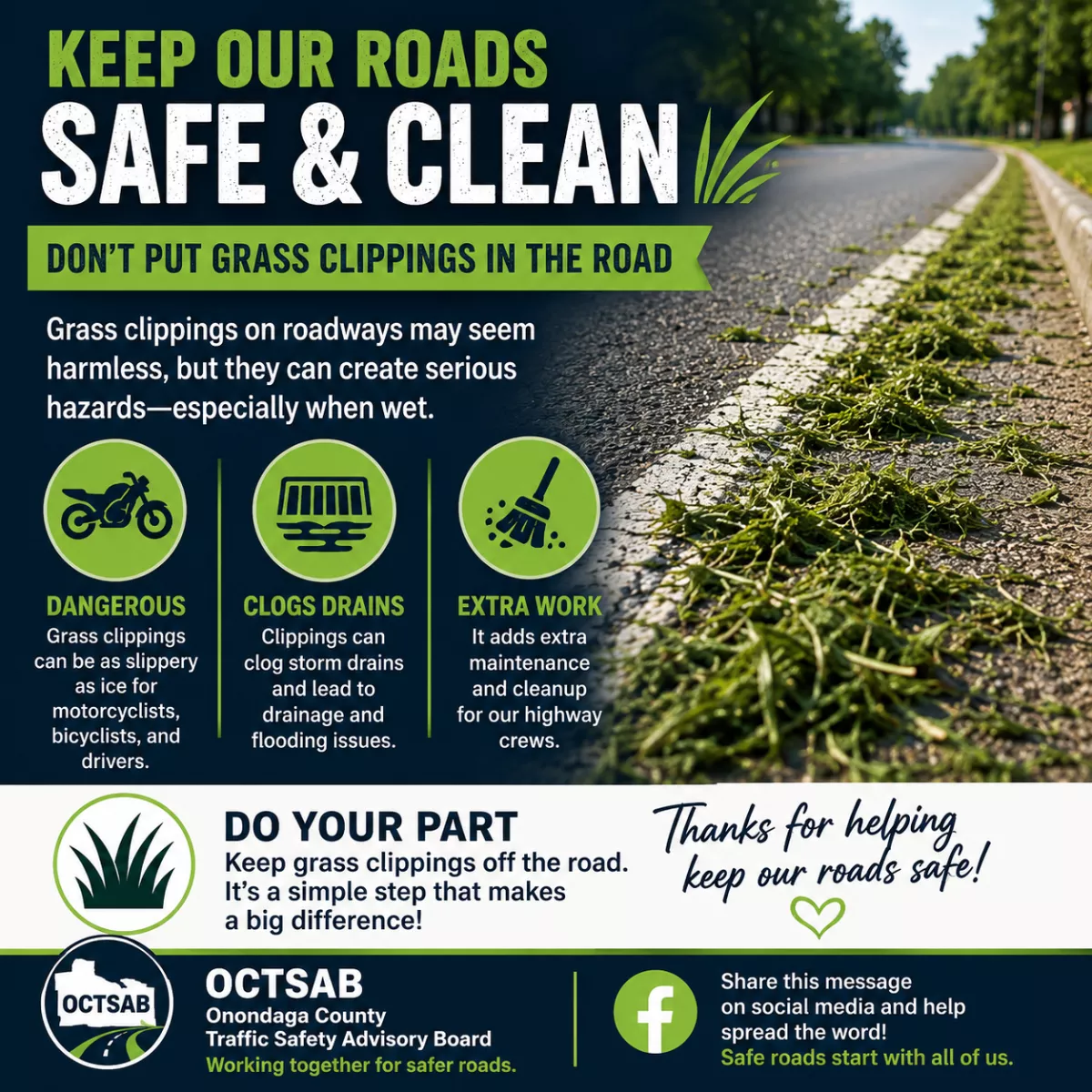 Roads safe and clean