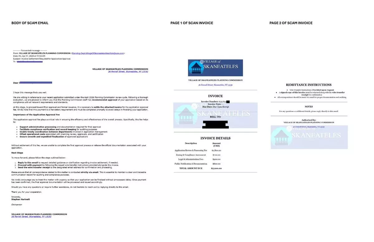 codes scam email graphic